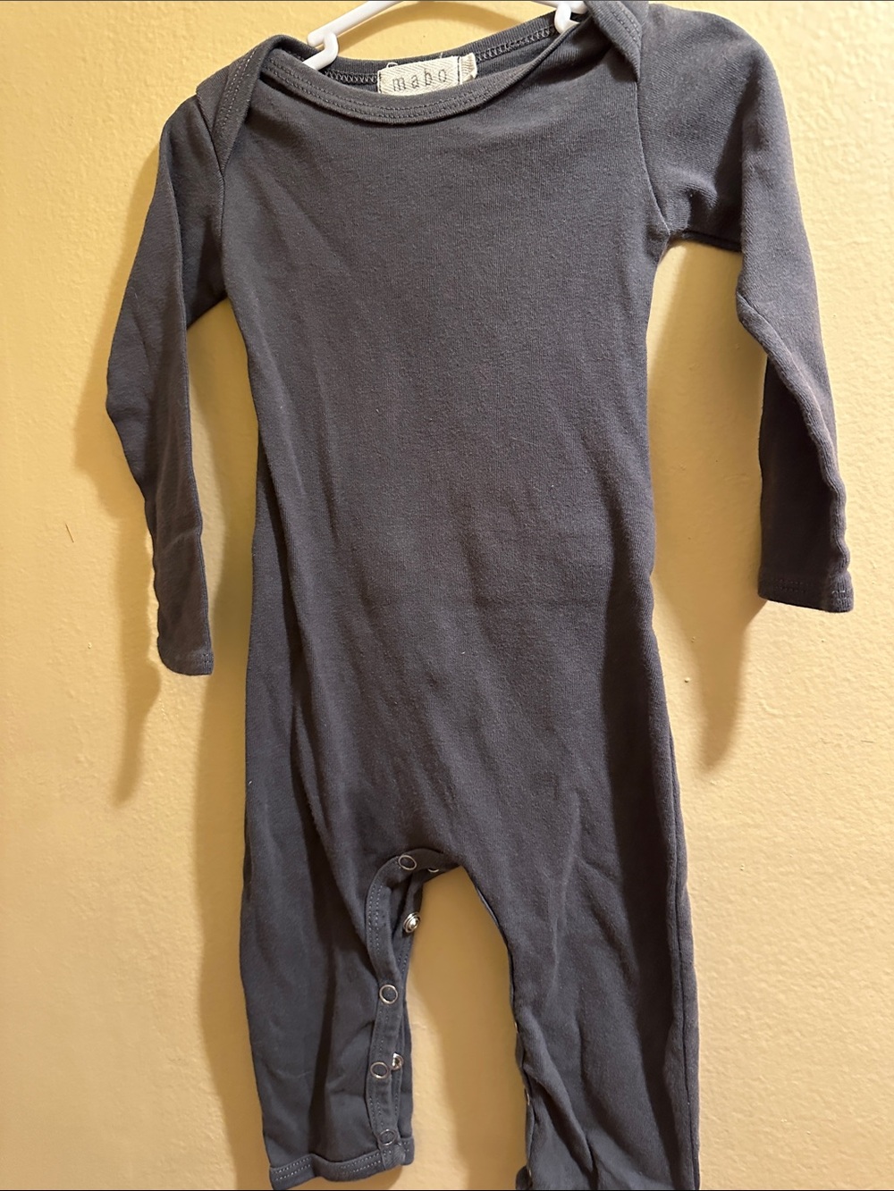Mabo Long-Sleeve Navy Infant One-Piece